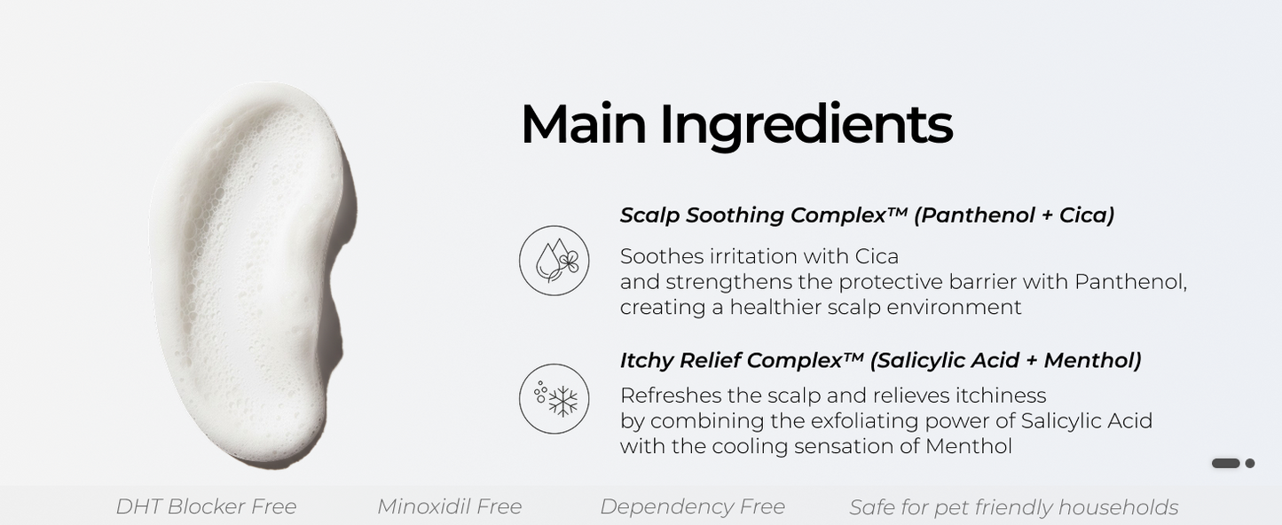 Seapuri Scalpy Bubble Tonic for Dry &amp; Itchy Scalp Treatment | Hair Growth &amp; Thickening | for both Men &amp; Women | Combats Hair Loss &amp; Thinning | Salicylic Acid, Menthol, Dexpanthenol